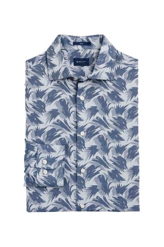 Gant ανδρικό πουκάμισο με all-over print Slim Fit - 3003076 Μπλε